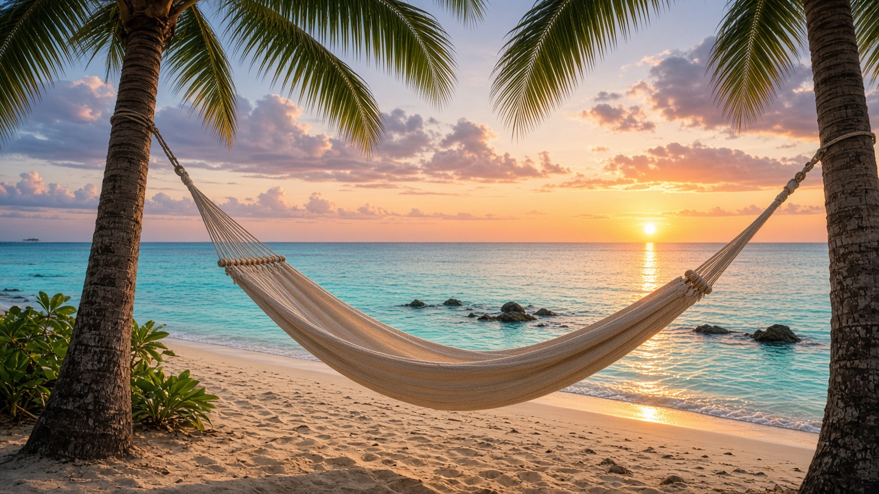 Hammock by the lagoon