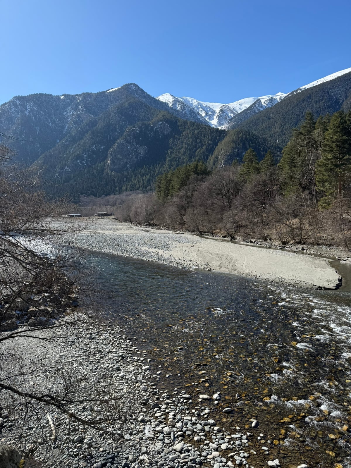 Горы, река и лес